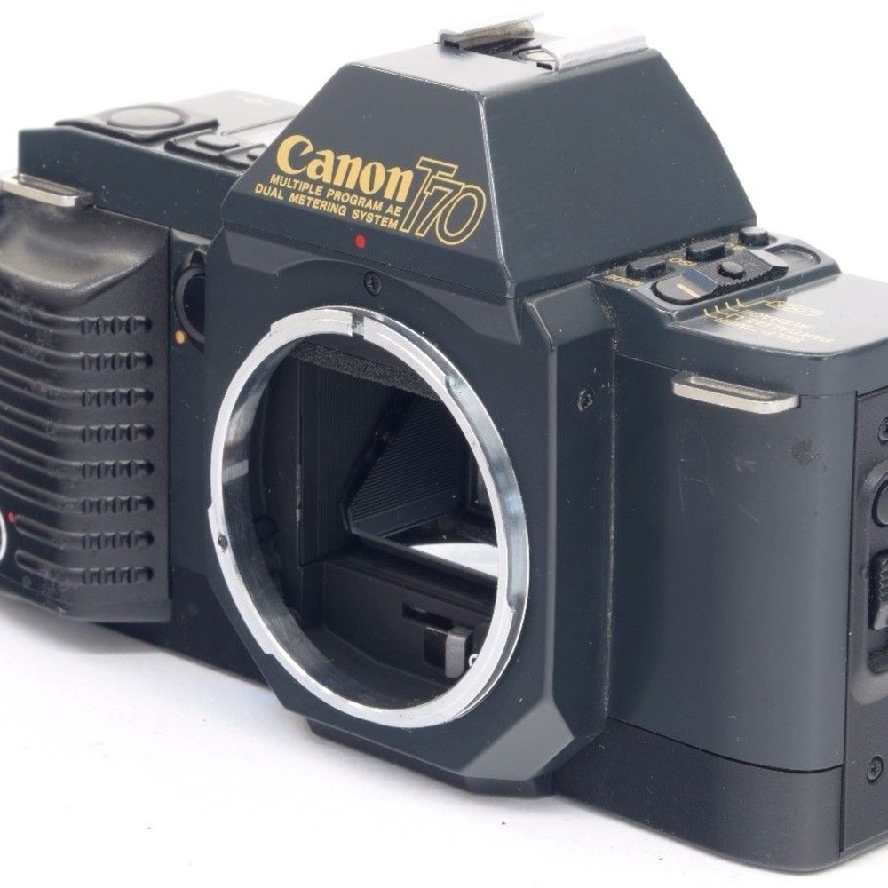 Canon T70 35mm Film Camera (needs repair)